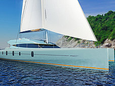 Sailing catamaran blue coast 75 - style view exterior