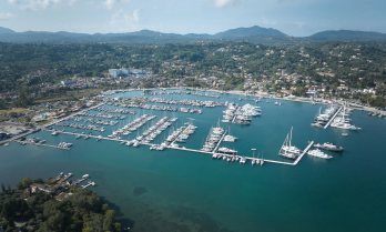 Gouvia Marina aerial view